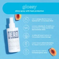 Glossy Shine Spray With Heat Protection -VIRTUE Shop 4 Final PDP Infographic Glossy Shine Spray Ingredient Story