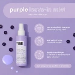 Purple Leave-in Mist -VIRTUE Shop 6 Verb Purple LeaveIn Mist Infographic Ingredient 1